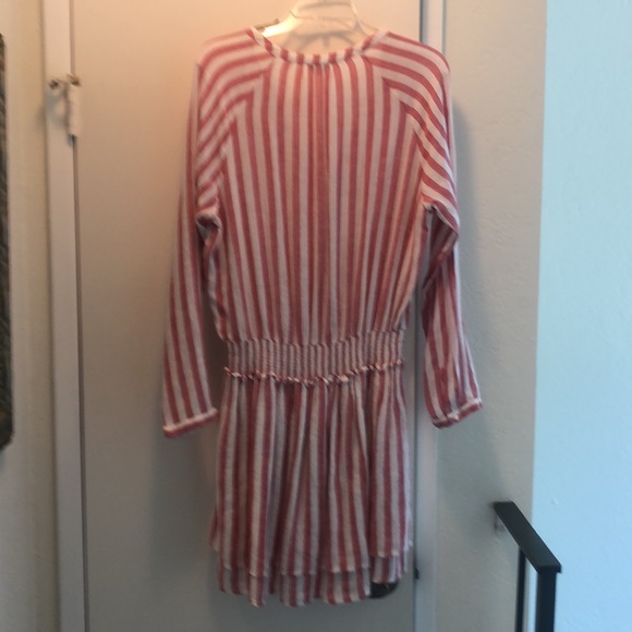 Rails Red White Jasmine Belmont Stripe Dress Large - Picture 6 of 8